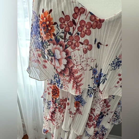 ASOS NEW Floral Ruffled Mini Dress - Picture 3 of 6